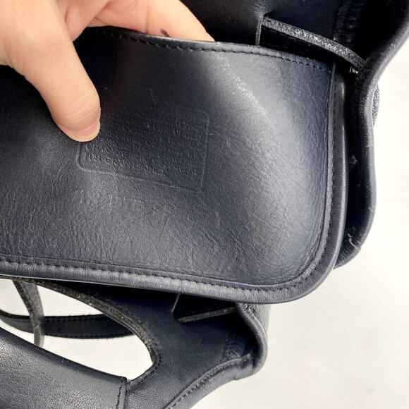 Vintage Coach Black Leather Convertible Backpack Bag 9994 - Picture 8 of 8